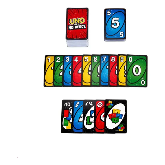 Naipe Juego De Cartas 1 Unoo No Mercy Sin Piedad Niños