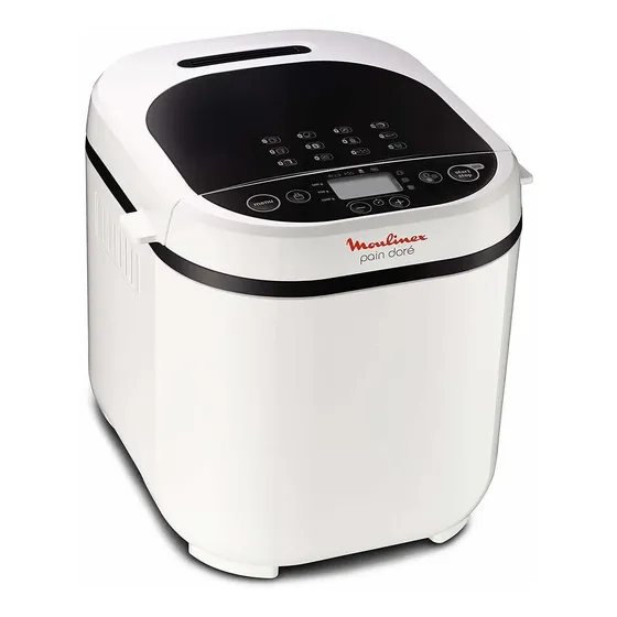 Maquina de Pan Moulinex Panetera Pain Doré, 12 Programas automaticos, (pan, bizcochos, masa de pizza y pasta, mermeladas, crema de avena, pan de centeno y pan sin glutem) timer programable hasta 15 hs | Cuotas sin interés