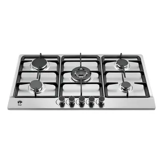 Estufa De Mesa/parrilla De Gas 5 Quemadores Acero Inoxidable Color Plateado