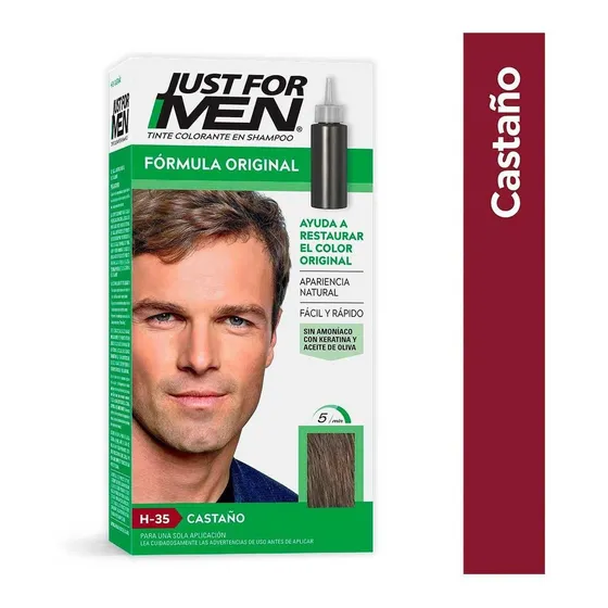 Tinte Para Caballero Just For Men Fórmula Original Castaño 66ml