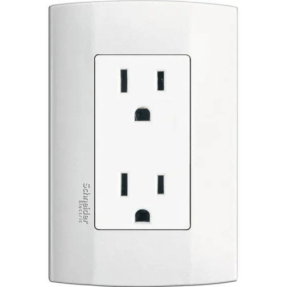 Paquete De 6pz Contacto Duplex Mwd131317544 Color Blanco
