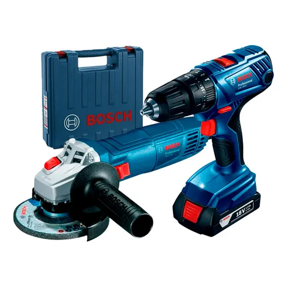 Taladro Bosch Gsb 180-li 18v + Esmeril Gws 700 + 1 Bat +1 Mp
