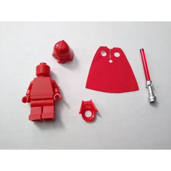 Lego Star Wars Darth Vader Prototipo Rojo Raro Casco Tipo 2