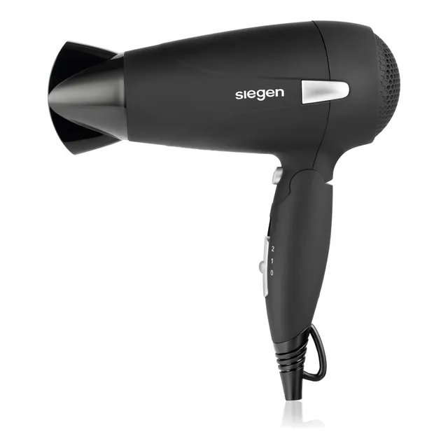 Secador De Pelo Siegen Sg-3012 Plegable Color Negro