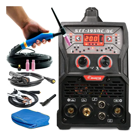 Solda Tig Pulsada Ac Dc Para Alumínio 220v 200a Portátil Ns1