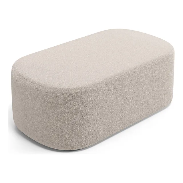 Puff Decorativo OrgĂąnico 100cm Doha BouclĂȘ Creme Puff Decorativo OrgĂąnico 100cm Doha BouclĂȘ Creme