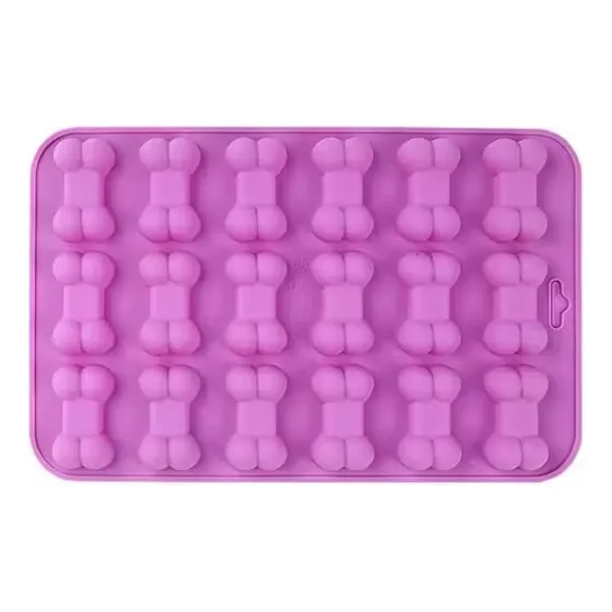 Molde En Silicona Huesos Y Huellas Reposteria