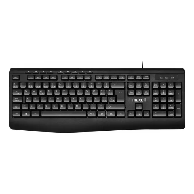 Teclado Multifuncional Maxell Kb-100 Conector Usb Negro