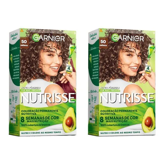 Nutrisse Coloraçao nutrisse 50 castanho claro - kit com 2un tom castanho