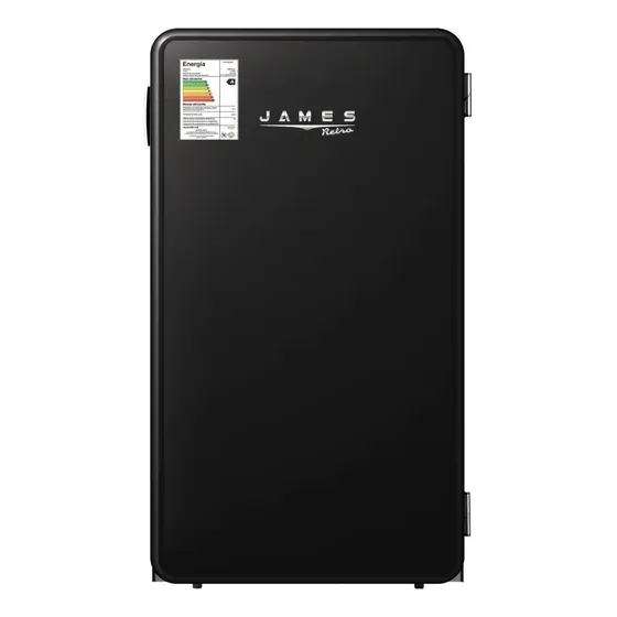 Heladera frigobar James RJ 90 M color negro con capacidad de 93L | Cuotas sin interés