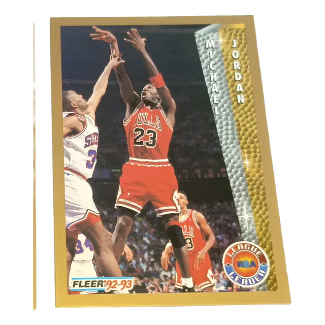 Cv Michael Jordan 1992 Fleer Leader League Points Per Game