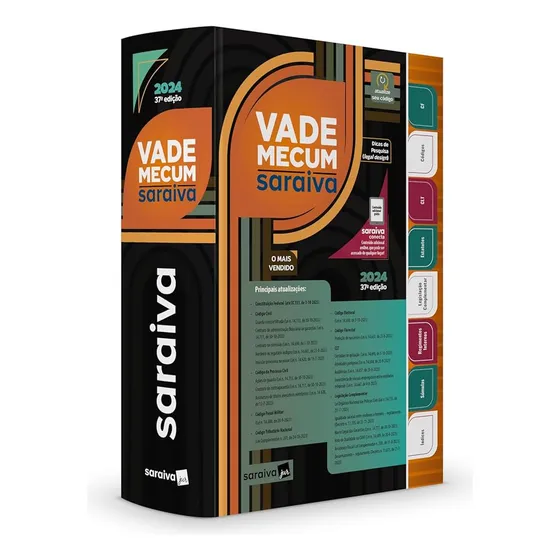 Vade Mecum Saraiva - Tradicional - 37ª Edição 2024: Tradicional, De A Saraiva. Série Vade Mecum Editora Saraiva Jur, Capa Dura, Edição 37 Em Português, 2024