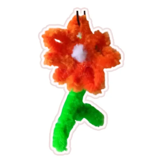 Llavero De Flor Naranja