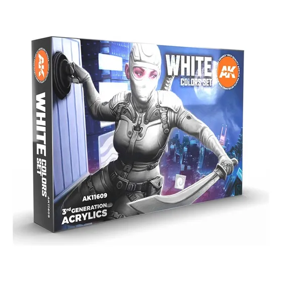 Ak Interactive White Colors Set