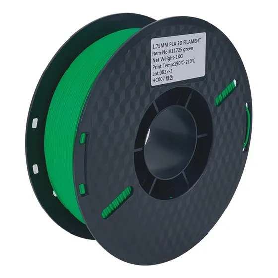 Filamento Pla FIL3D-N De 1.75mm Impresión 3d Precisión Dimensional Color Verde