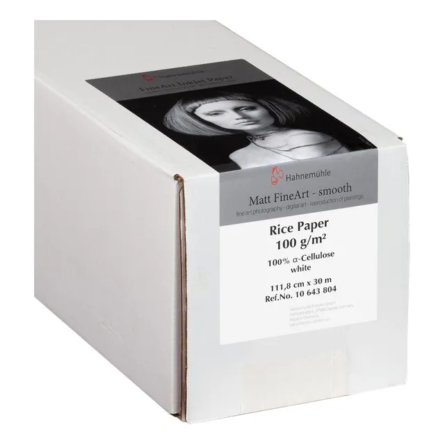 Papel Hahnemühle 10643804 Rice Paper Rollo 100g/m2 44''×30m Color Blanco