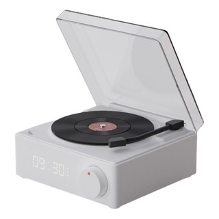 Tocadiscos Vintage De Vinilo Retro Con Reloj Despertador Tocadiscos Vintage De Vinilo Retro Con Reloj Despertador