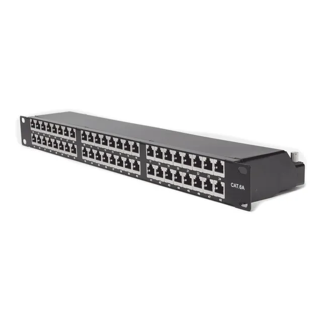 Panel Parcheo 48 Puertos Cat6a Linkedpro Lpppcs6a48p Blindad