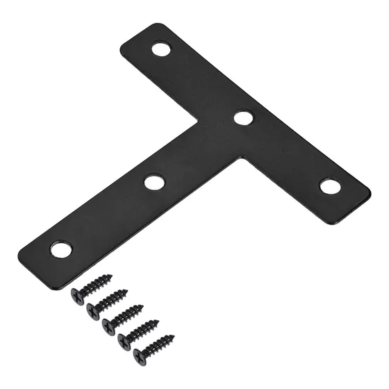 Placa De Reparo De Ferro Com Suporte Em T 80x80x1mm 10 Unida