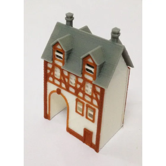 Outland Modelo Tren Disposicion Half Timbered Casa Paso Z