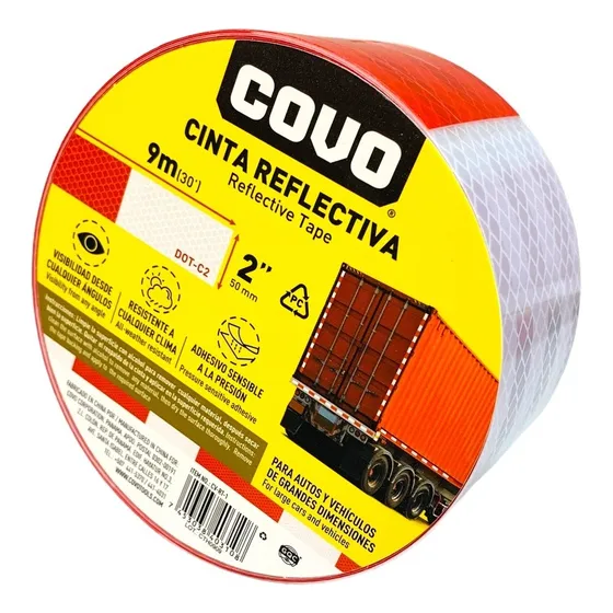 Cinta Adhesiva Reflectiva 2  Marca Covo