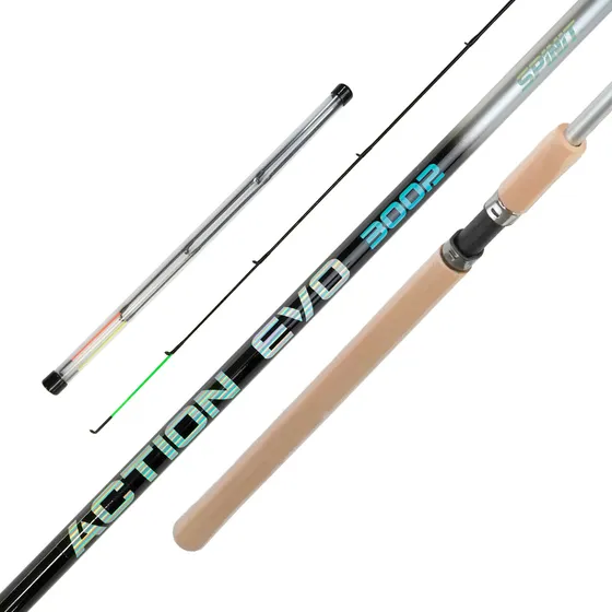 Caña Spinit Action Evo 3002 3 Punteras Pesca Color Gris