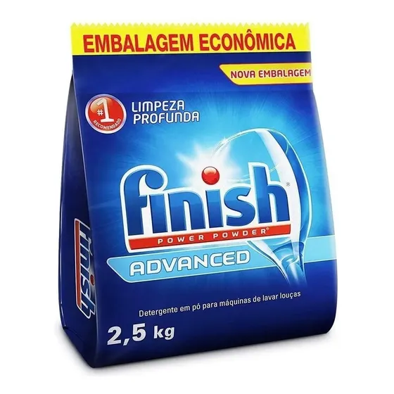Detergente Para Máquina De Lavar Louça Finish 2,5kg Em Pó