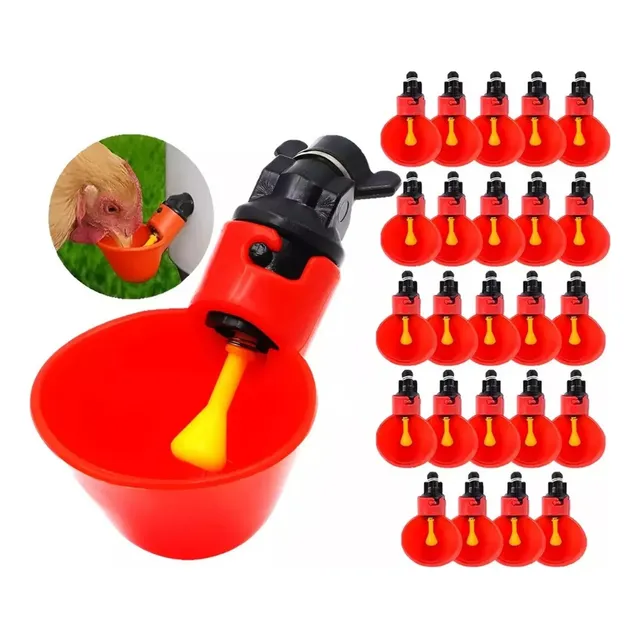 Automatico Bebedero Pollos Pajaros Gallinas Aves 24pcs