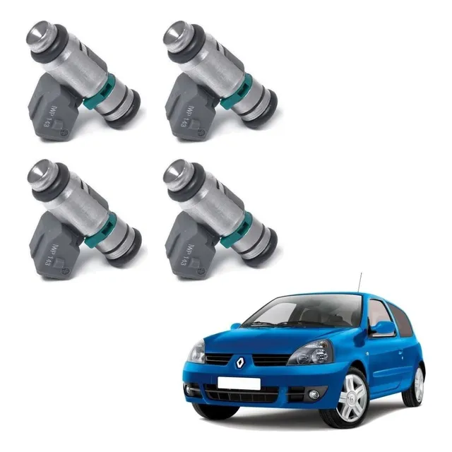 Inyector Kangoo Clio Logan K4m 1.6 16v Rgu Iwp143 Kit X4