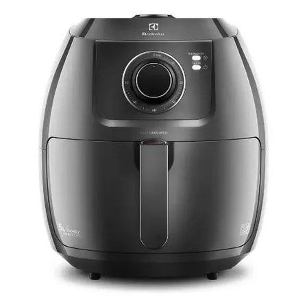 Air Fryer Fritadeira Sem Óleo Elétrica Electrolux 6,5l Family Cesto Removível Com Timer 1700w De Potência Eaf50 Grafite Efficient Por Rita Lobo 220v