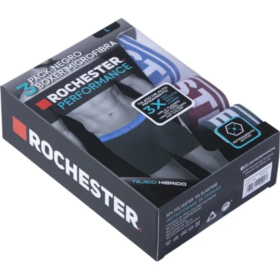 Pack 3 Bóxer Microfibra Hombre Fresco Secado Rápido Tripack