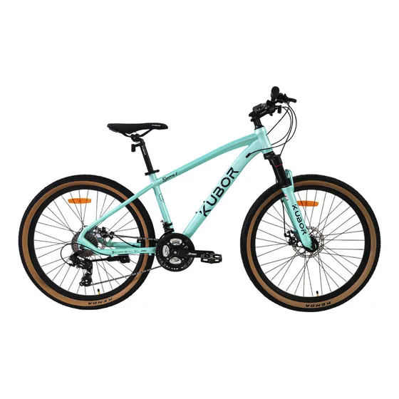 Bicicleta De Montaña Rodada Kubor SRRA 26 24 Velocidades Shimano Color Menta