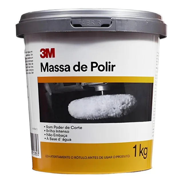 Massa De Polir 3m Polimento Automotivo Remove Arranhões 1kg