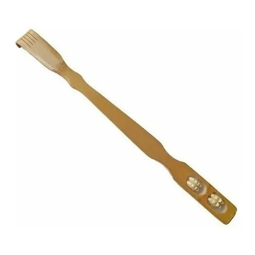 Rascador De Espalda De Madera Y Palo De Masaje, Dos En Uno