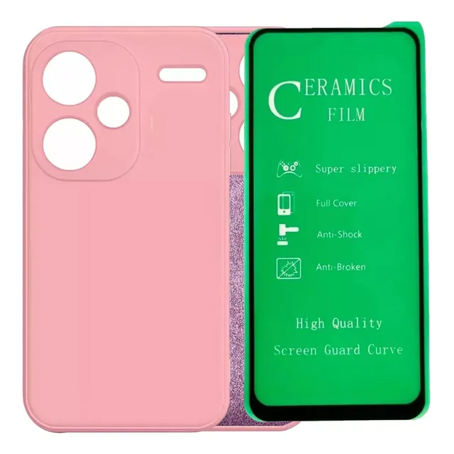 Funda Estuche Forro + Protector De Pantalla (hidrogel O Vidrio Ceramico) Para Xiaomi Redmi / Note / A / Mi