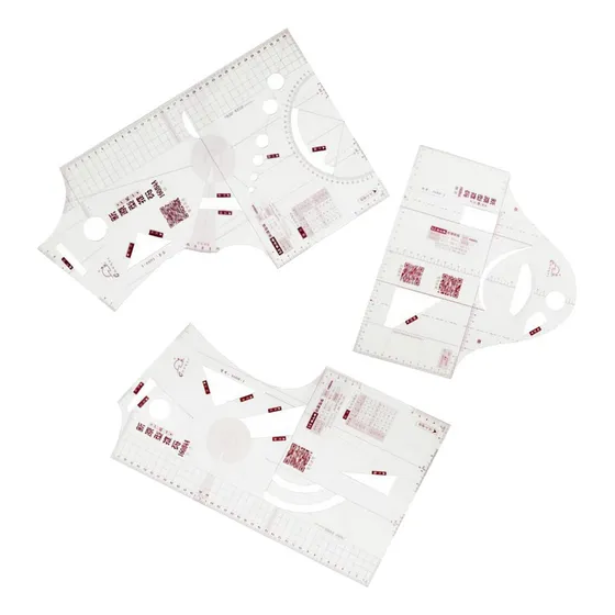 Reglas De Costura Transparentes 1: 1, Kit De Creación De