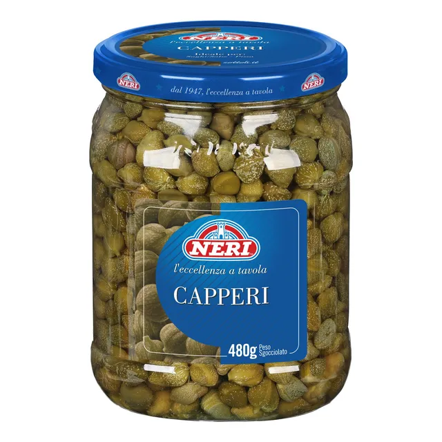 Capperi En Salmuera Neri 800 Grs. Alcaparras Italianas
