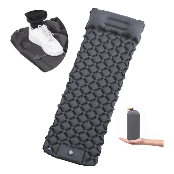 Colchoneta De Dormir Inflable Con Bomba De Pie Viaja Camping
