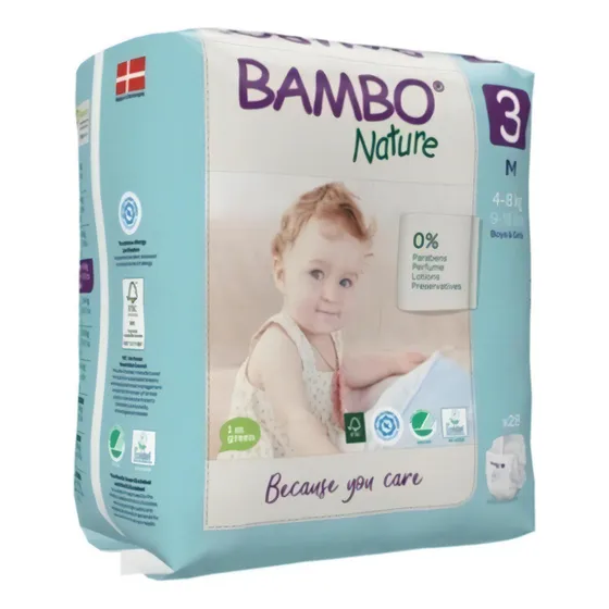 Pañales Bambo Nature pañal ecologico Talla M
