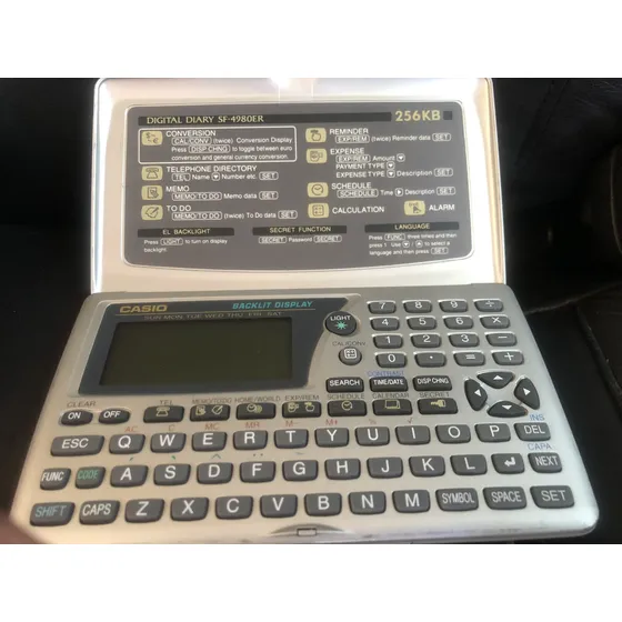 Calculadora Agenda Diario Casio Sf-4980er 256 Kb