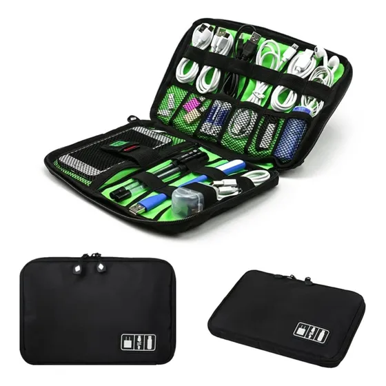 2 Organizador Estuche Portatil Para Electronicos Cables