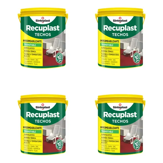 Recuplast Techo Impermeabilizante Sinteplast Promo 80 Kgs 