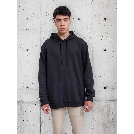 Hoodie  Hombre Seven Negro En Poliéster 45060588-9909