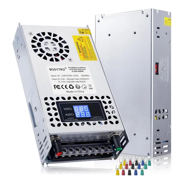 Fuente De Alimentación De Cc Ajustable De 24 V 600 W, Fuente
