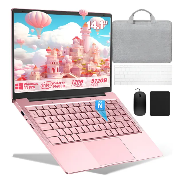 Laptop 14.1'' Notebook Portátil 12gb Ram 512gb Ssd Español