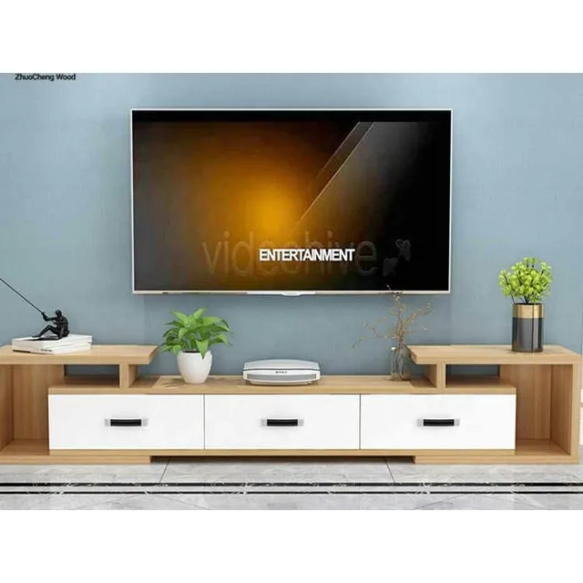 Centro De Entretenimiento Tv De Lujo Moderno Minimalista