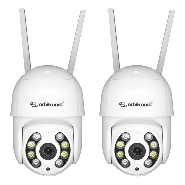 Kit 2 Câmera De Segurança Orbitronic Orb776 Com Resolução 1080p Branco Kit 2 Câmera De Segurança Orbitronic Orb776 Com Resolução 1080p Branco