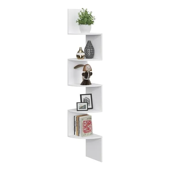 Esquinero Flotante De 5 Niveles Para Montar En La Pared