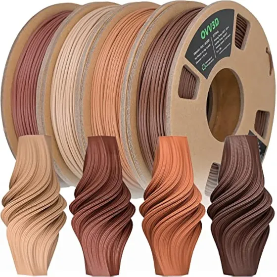 Ovv3d - Paquete De Filamentos De Madera Para