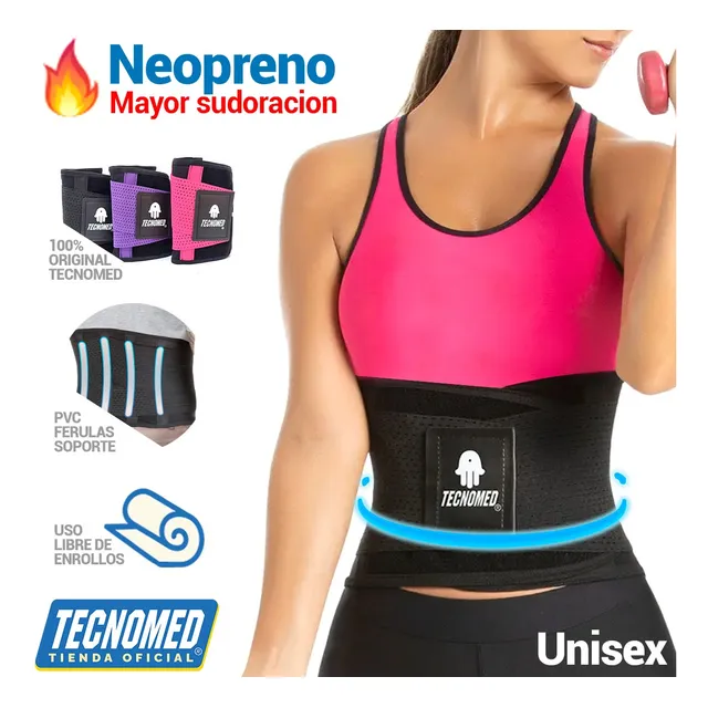 Faja Tecnomed Neopreno Para Gym / Negra [original] Ccs